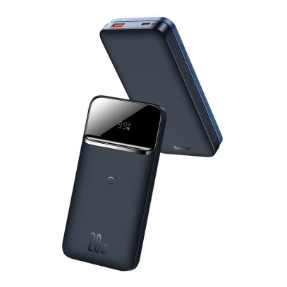 Внешний аккумулятор Baseus 10000mAh Magnetic Wireless Quick Charging Power Bank 20Вт PPMT-03 (PPCXW10-X) Синий