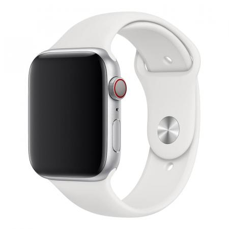 Силиконовый ремешок COTEetCI Silicone Sport Band для Apple Watch 38/40 мм White, белый