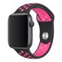 Ремешок Nike+ "Silicone Sport Band" Apple Watch 42/44 мм Черно-розовый