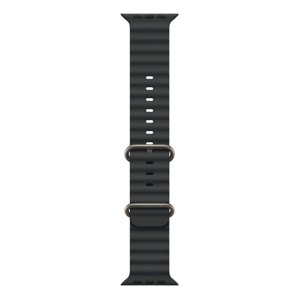 Apple Watch Ultra 2 (2024), 49 мм корпус из титана цвета «Natural», ремешок Ocean Band цвета «Black»