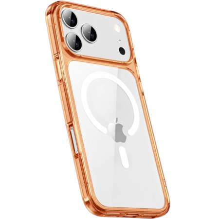 Чехол для iPhone 17 Pro с Magsafe Gurdini Alba Series Protective with Orange, оранжевый