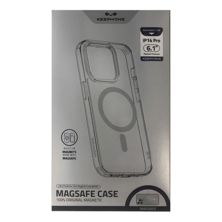 Чехол KEEPHONE для Apple iPhone 14 Pro c MagSafe Прозрачный