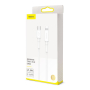 USB Type-C кабель Baseus Quick Charge 18W разъем Lightning (CATLSW-02) Белый