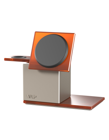 Беспроводное зарядное устройство VLP NEO Qi2.2 Amber gray, серый янтарь