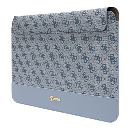 Чехол Guess для ноутбуков 13"/14" Sleeve 4G Bottom stripe Metal logo (GUCS14PS4SGB) Голубой