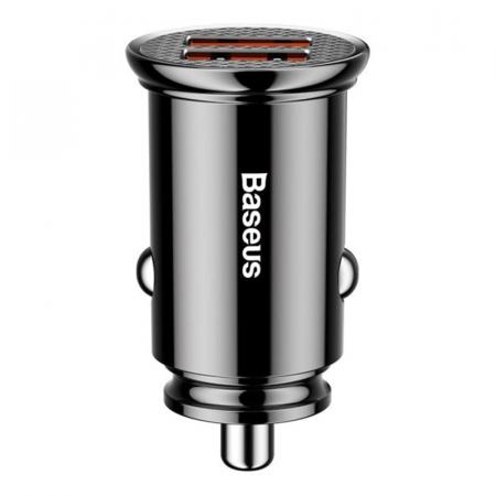 Автомобильное зарядное устройство Baseus BS-C16Q1-X 2xUSB, 5A, 30 Вт (CCALL-YD01) Черный