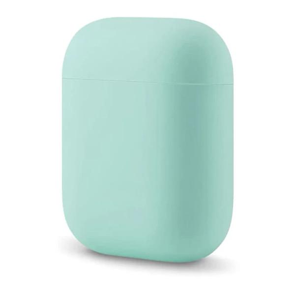 Чехол для Apple AirPods 1/2 Silicone Case Pale Green, бледно-зеленый