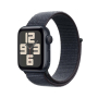 Apple Watch SE (2024), 40 мм корпус из алюминия цвета «Midnight», ремешок Sport Loop цвета «Ink»