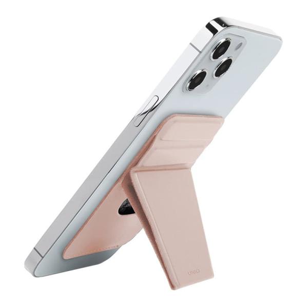 Магнитный бумажник с функцией стенда UNIQ LYFT Magnetic (MGSNAPONCH-LYFTPNK) Розовый