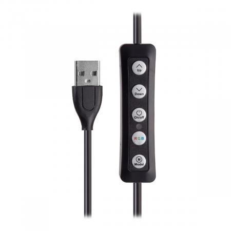 Кольцевая лампа RGB LED Soft Ring light без штатива (MJ33)